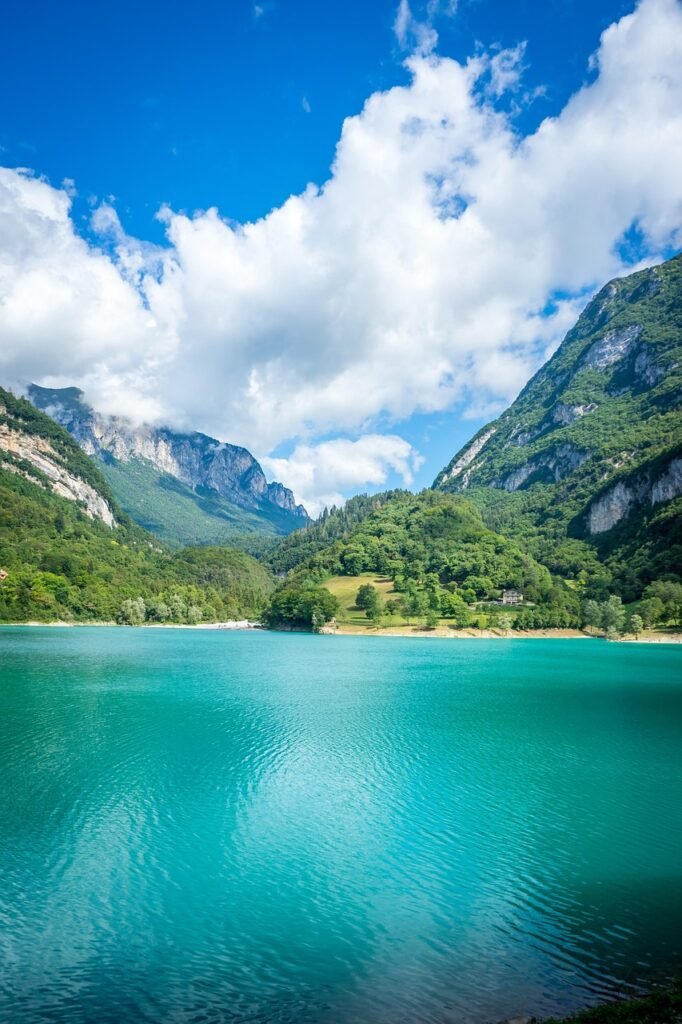 nature, lake, to travel, exploration, outdoors, tenno lake, alps, hike, paradise, italy, alpine lake, water, crystal clear, north italy, mountain lake, trentino